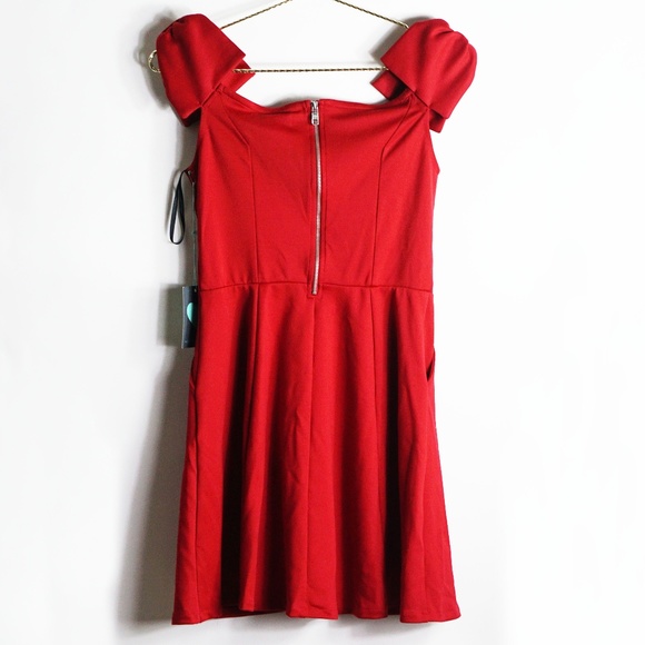 Kendall & Kylie  Skater Dress In Red M - Picture 6 of 6
